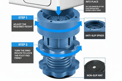 Washing Machine AntiVibration Foot Pads (Pack of 4)
